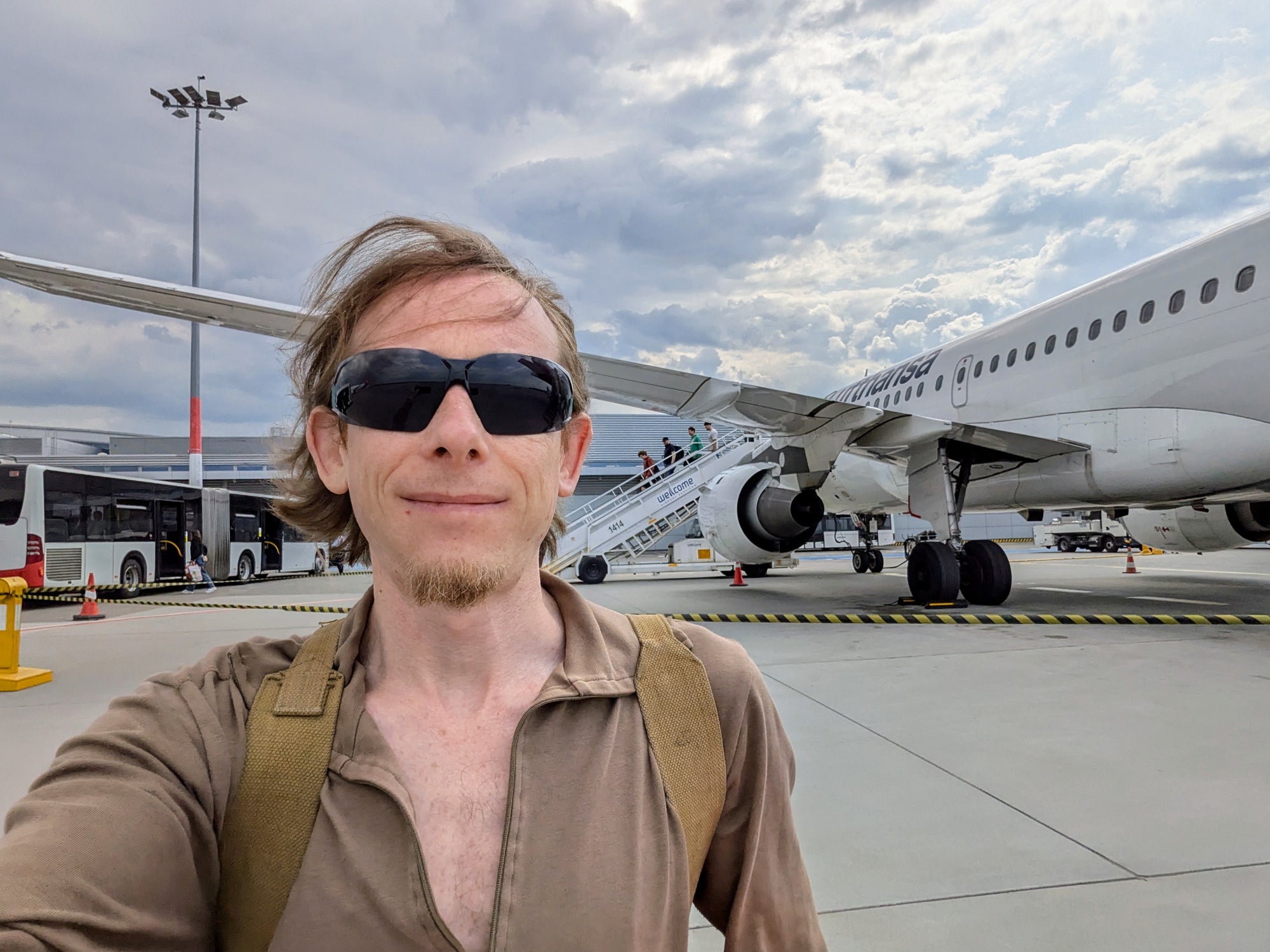 Krzysztof Krystian Jankowski at the airport