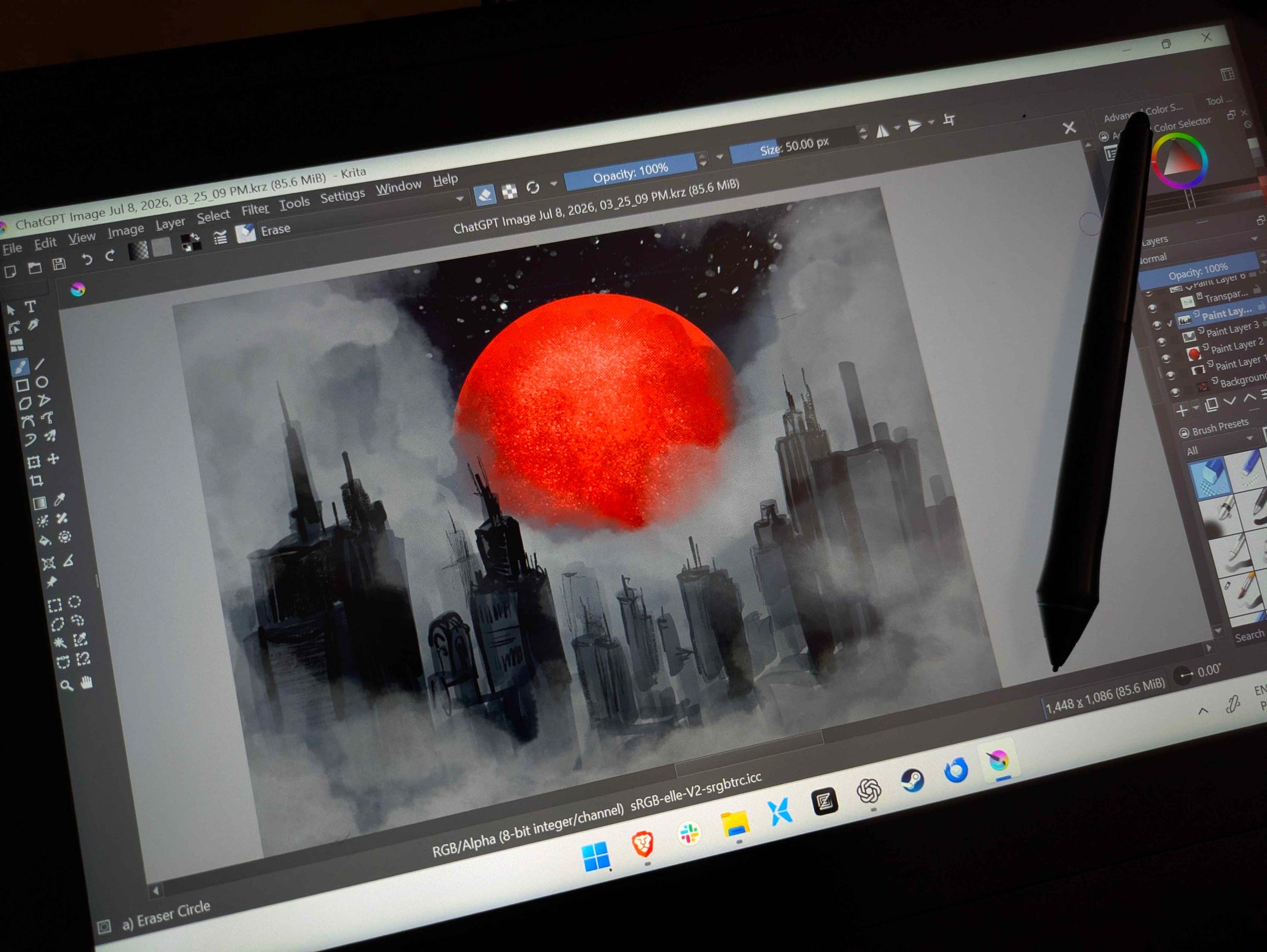 Kepler-486i red planet artwork