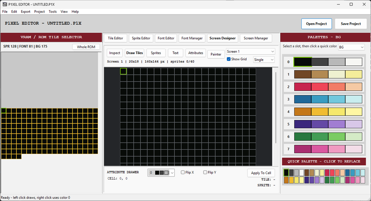 P1Xel Editor — Professional Indexed Pixel Art Editor