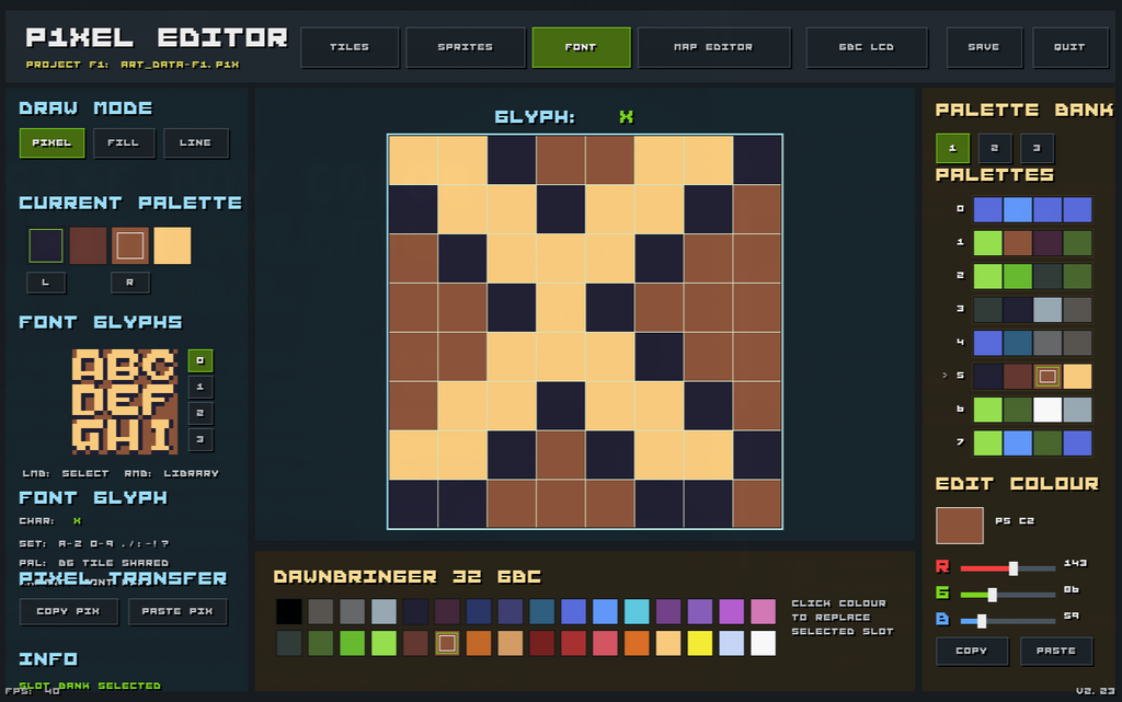 P1Xel Editor — Professional Indexed Pixel Art Editor