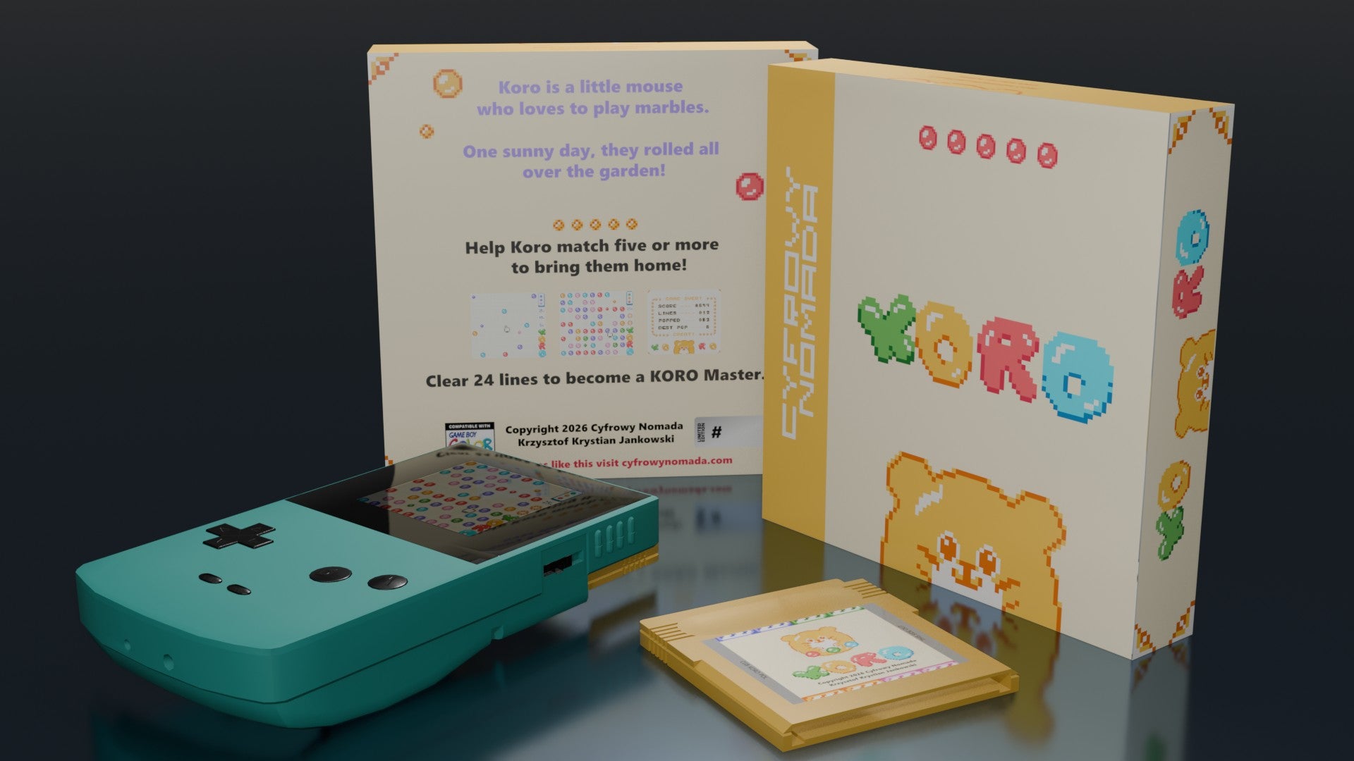 Koro physical edition product visualization