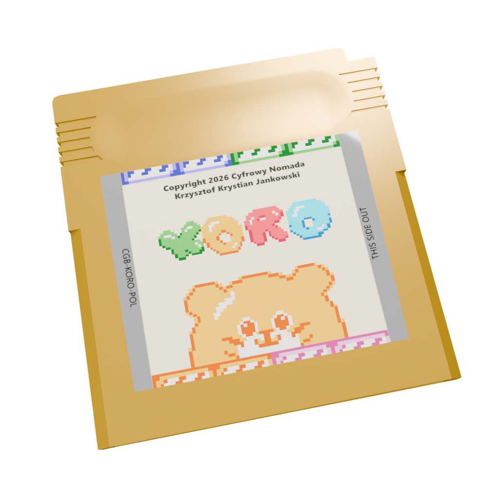 Koro Game Boy Color cartridge