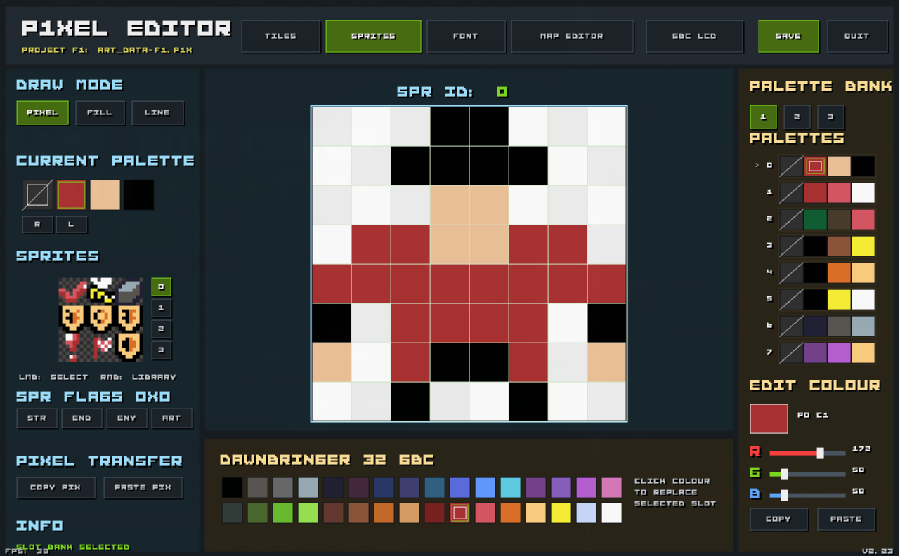 P1Xel Editor — Professional Indexed Pixel Art Editor
